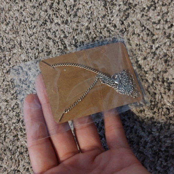 Silver Butterfly Pendant Necklace - Picture 2 of 2